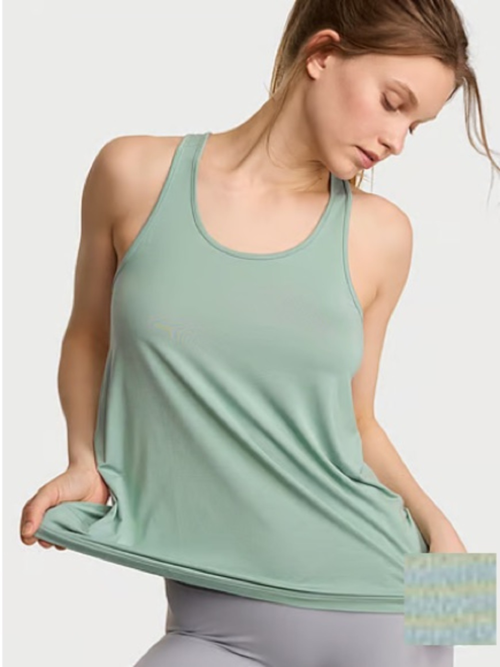 VSX Victoria Secret Medium Drapey Racerback Tank Top